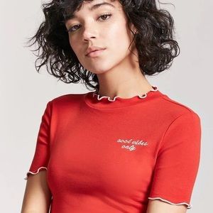 Women's mock neck Top Forever 21 NWT